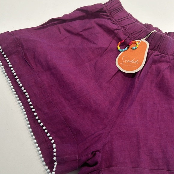 Saudade de Voce Linen shorts - Picture 4 of 4